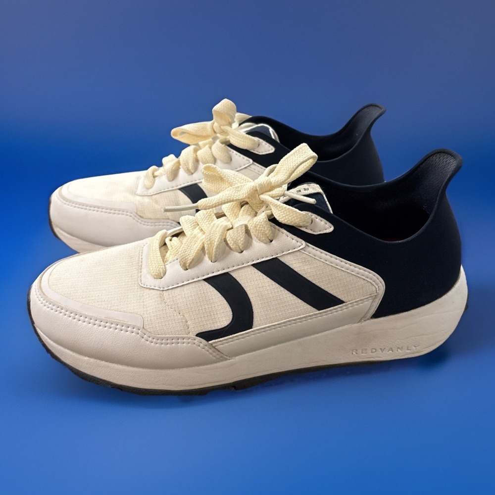 Redvanly Challenger Golf Shoes Mens Sz 9 Navy Blue White Spikeless EXCELLENT
